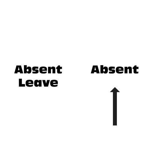 Dingbats Puzzle - Whatzit #12 - Absent Leave