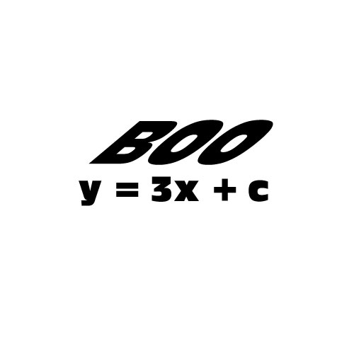 Dingbats Puzzle - Whatzit #184 - BOO y=3x + c