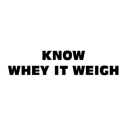 Dingbats Puzzle - Whatzit #628 - KNOW WHEY IT WEIGH