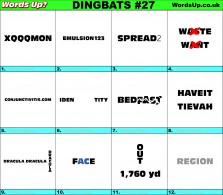 Dingbats | Rebus Puzzle #27