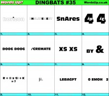 Dingbats | Rebus Puzzle #35