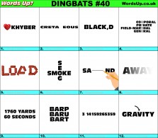 Dingbats | Rebus Puzzle #40