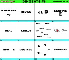 Dingbats | Rebus Puzzle #6