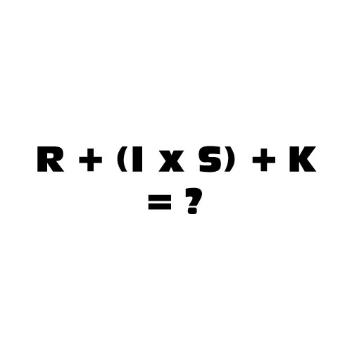 Dingbats Puzzle - Whatzit #413 - R + (I x S) + K