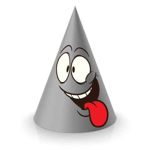Dingbats Puzzle - Whatzit #490 - Cone (with face)