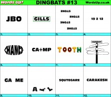 Dingbats Quiz #13