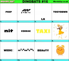 Dingbats Quiz #16