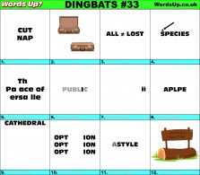 Dingbats Quiz #33
