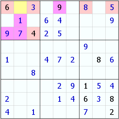 Sudoku - Naked Single Box