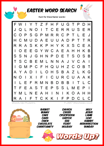Easter Word Search Puzzle #39