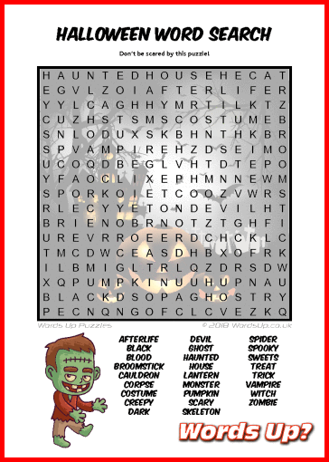 Halloween Word Search Puzzle #51