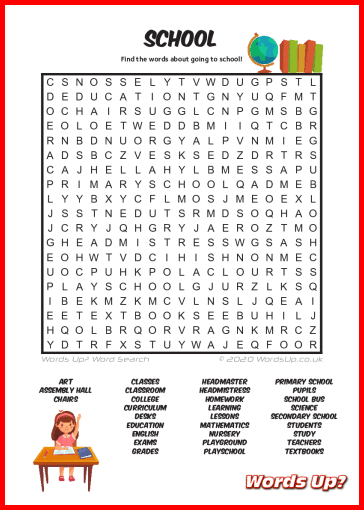 School Word Search Puzzle #67