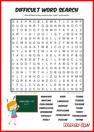 Difficult Word Search Puzzle #75