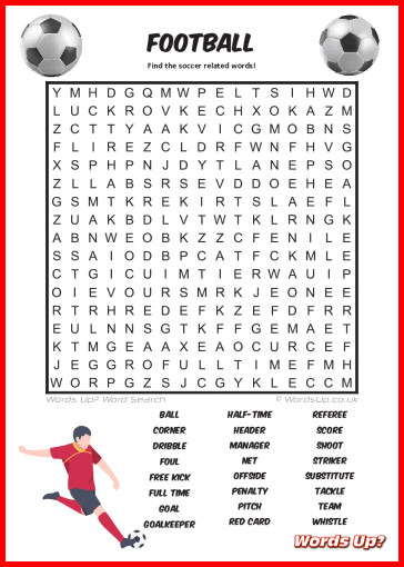 Football Word Search Puzzle #79